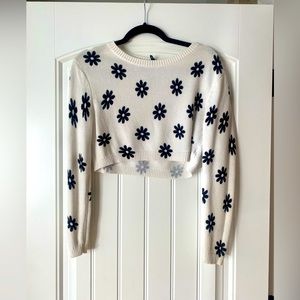 Crop knit sweater H&M